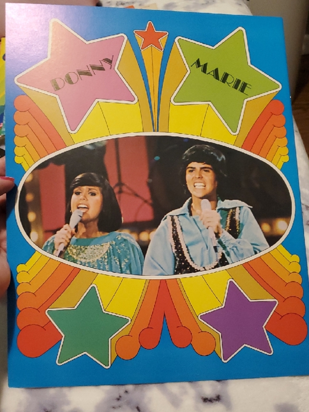 Donny & Marie Paper Dolls Vintage Style Blue Cover - Picture 6 of 6